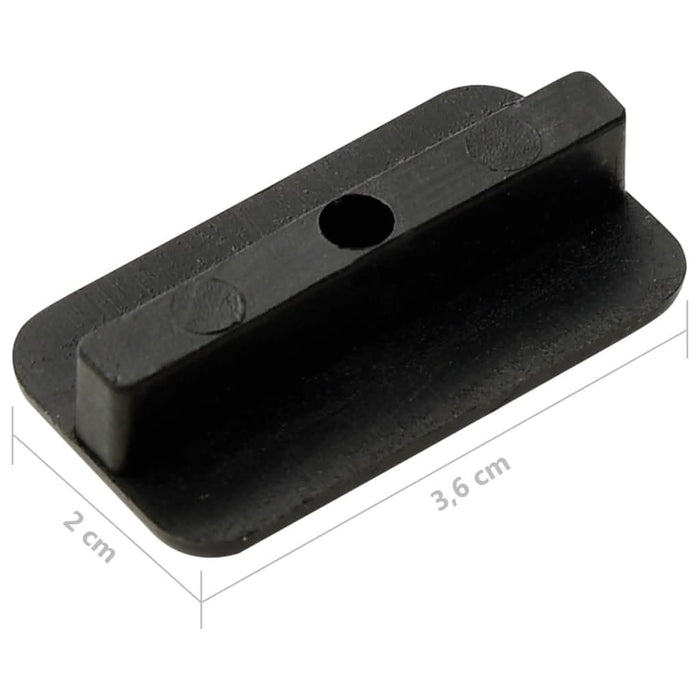 Cleme pardoseală cu șuruburi 200 buc. plastic&oțel inoxidabil - WALTI WALTI