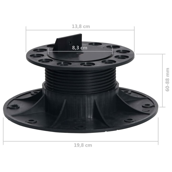 Picioare pentru podea reglabile, 10 buc., 60-88 mm - WALTI WALTI