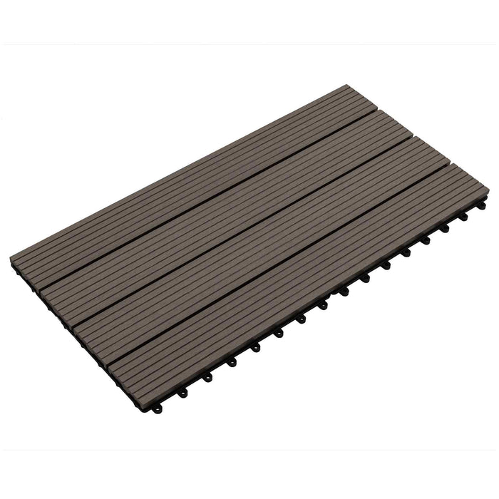 Plăci pentru Deck 6 pcs Maro închis 60 x 30 cm Lemn compozit - WALTI WALTI