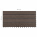 Plăci pentru Deck 6 pcs Maro închis 60 x 30 cm Lemn compozit - WALTI WALTI