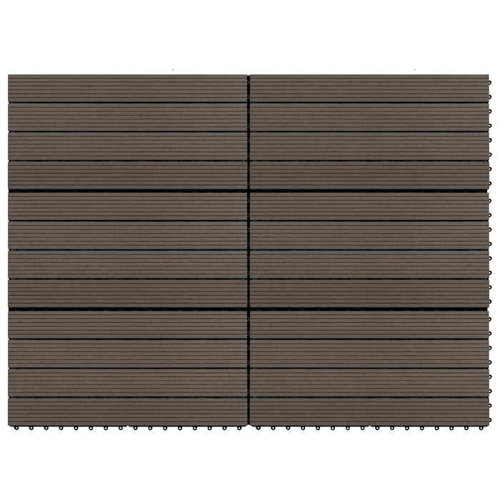 Plăci pentru Deck 6 pcs Maro închis 60 x 30 cm Lemn compozit - WALTI WALTI