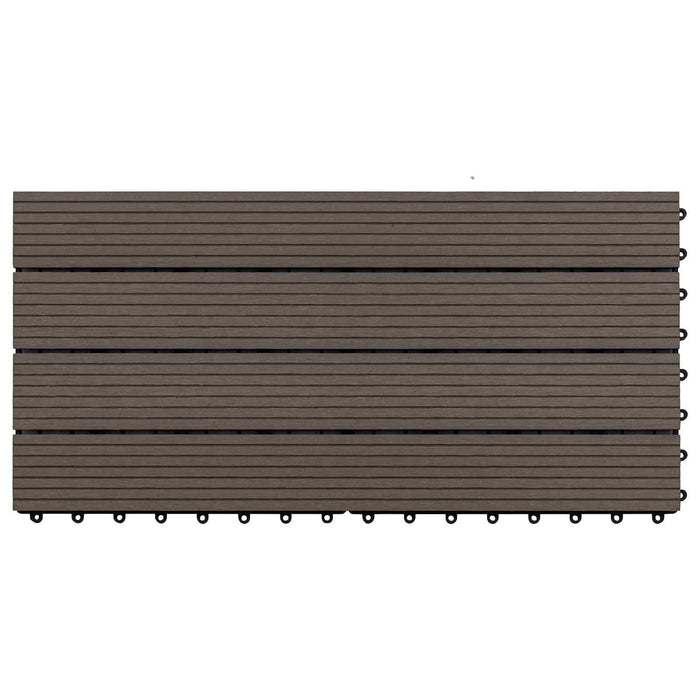 Plăci pentru Deck 6 pcs Maro închis 60 x 30 cm Lemn compozit - WALTI WALTI