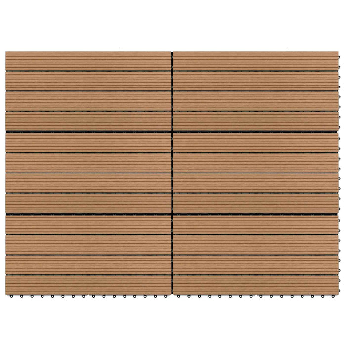 Plăci pentru Deck 6 pcs Maro 60 x 30 cm Lemn compozit - WALTI WALTI