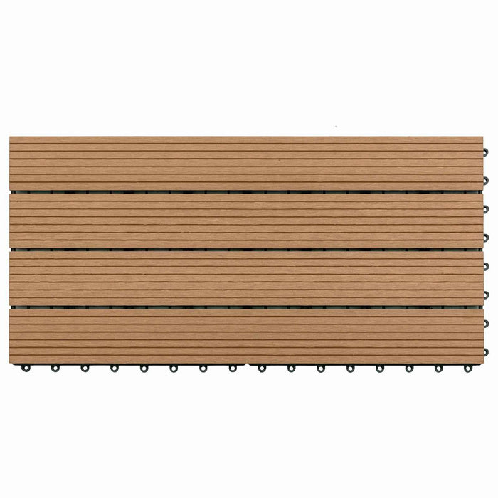 Plăci pentru Deck 6 pcs Maro 60 x 30 cm Lemn compozit - WALTI WALTI