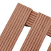Suporturi de plante cu role, 2 buc., maro, 30x30x7,5 cm, WPC - WALTI WALTI