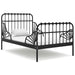 Cadru de pat extensibil, negru, 80x130/200 cm, metal - WALTI WALTI
