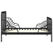 Cadru de pat extensibil, negru, 80x130/200 cm, metal - WALTI WALTI