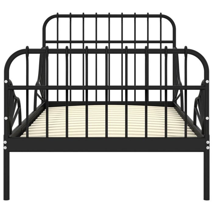Cadru de pat extensibil, negru, 80x130/200 cm, metal - WALTI WALTI