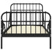 Cadru de pat extensibil, negru, 80x130/200 cm, metal - WALTI WALTI
