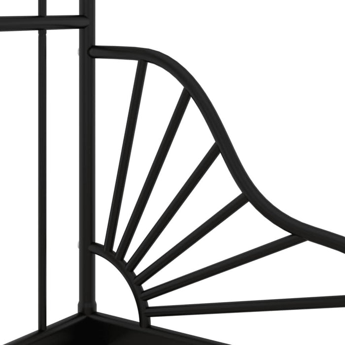Cadru de pat extensibil, negru, 80x130/200 cm, metal - WALTI WALTI