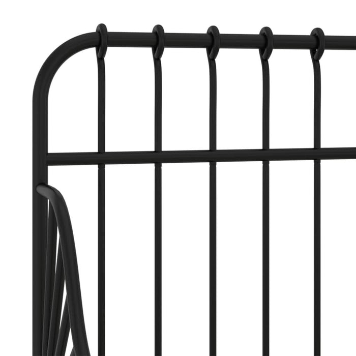 Cadru de pat extensibil, negru, 80x130/200 cm, metal - WALTI WALTI