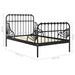 Cadru de pat extensibil, negru, 80x130/200 cm, metal - WALTI WALTI