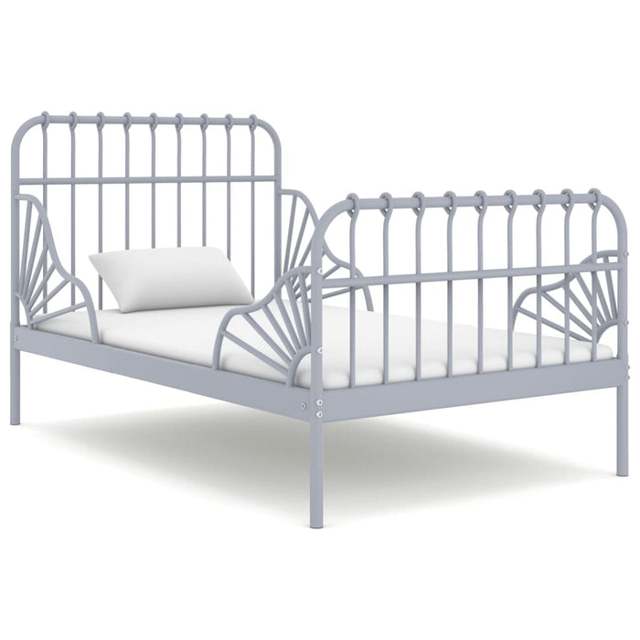 Cadru de pat extensibil, gri, 80x130/200 cm, metal - WALTI WALTI