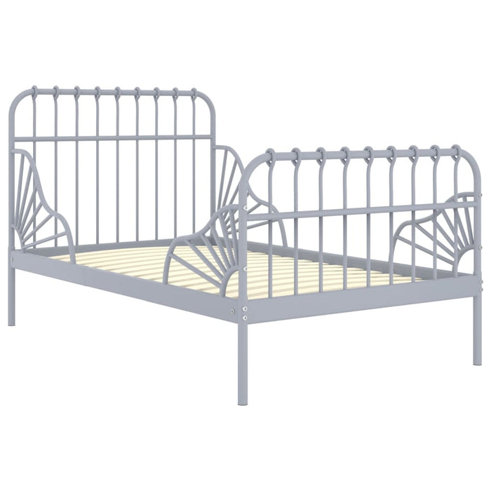 Cadru de pat extensibil, gri, 80x130/200 cm, metal - WALTI WALTI