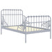 Cadru de pat extensibil, gri, 80x130/200 cm, metal - WALTI WALTI