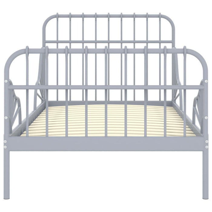 Cadru de pat extensibil, gri, 80x130/200 cm, metal - WALTI WALTI