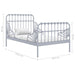 Cadru de pat extensibil, gri, 80x130/200 cm, metal - WALTI WALTI