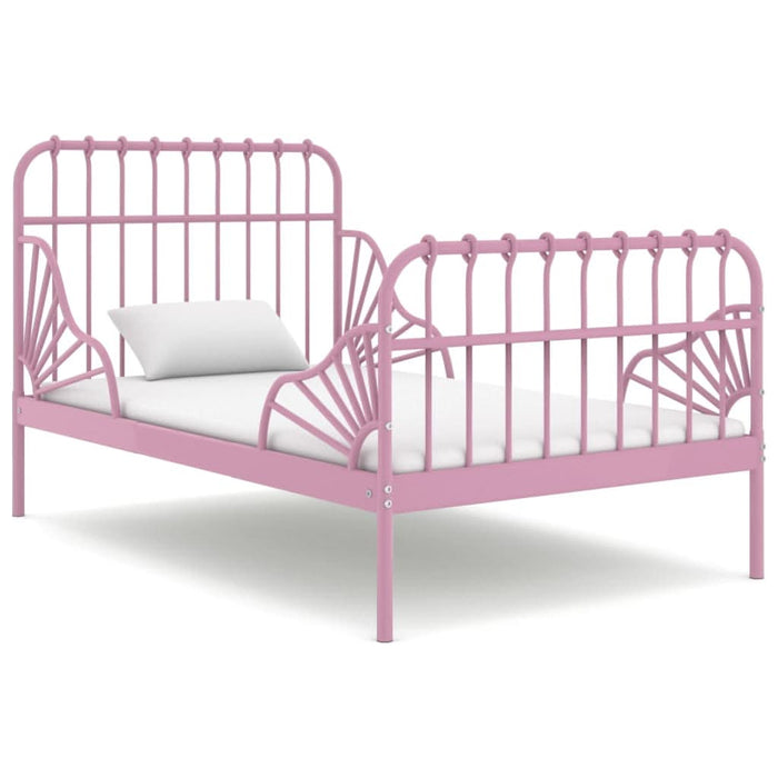 Cadru de pat extensibil, roz, metal, 80x130/200 cm - WALTI WALTI