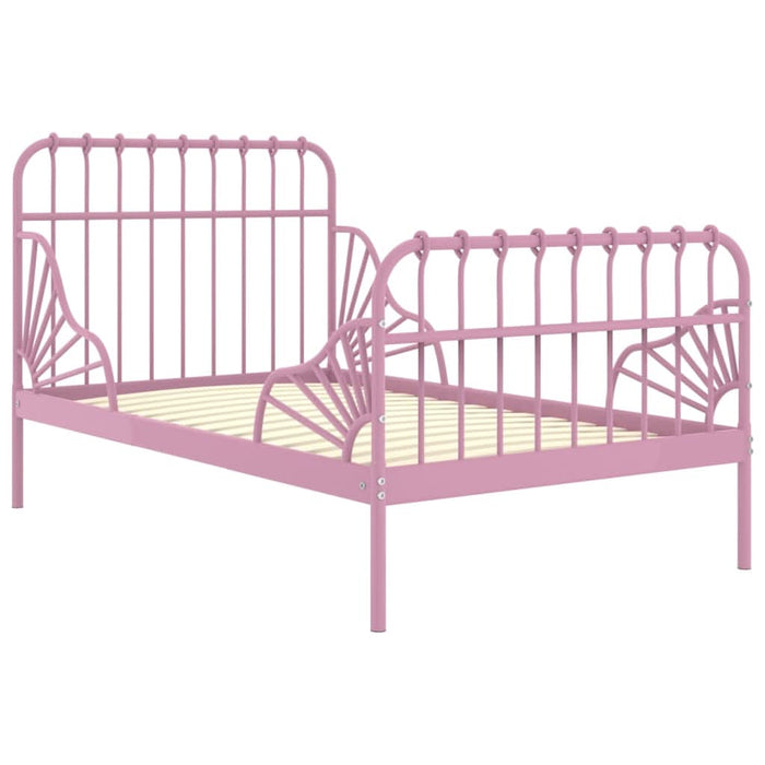 Cadru de pat extensibil, roz, metal, 80x130/200 cm - WALTI WALTI