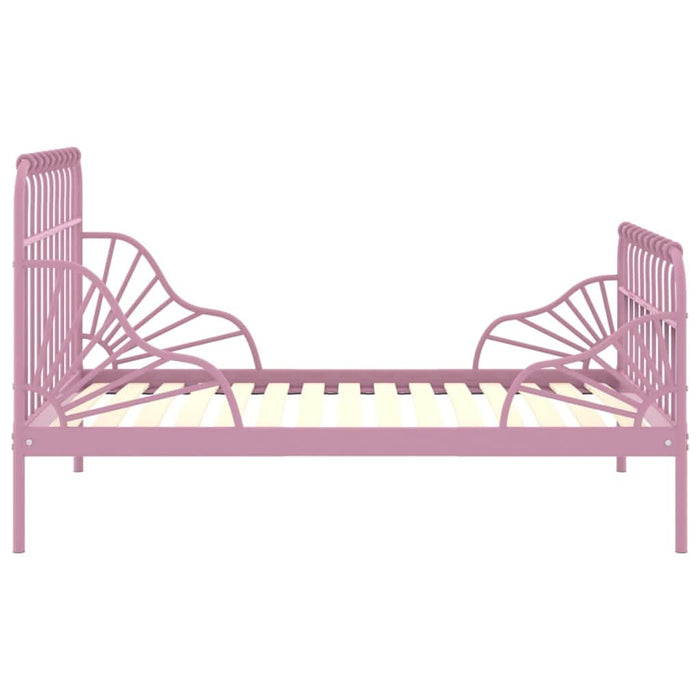 Cadru de pat extensibil, roz, metal, 80x130/200 cm - WALTI WALTI