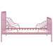 Cadru de pat extensibil, roz, metal, 80x130/200 cm - WALTI WALTI