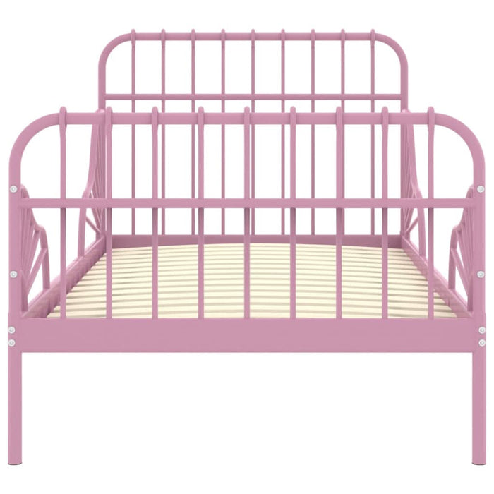 Cadru de pat extensibil, roz, metal, 80x130/200 cm - WALTI WALTI
