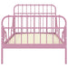 Cadru de pat extensibil, roz, metal, 80x130/200 cm - WALTI WALTI