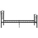 Cadru de pat, cu model de fotbal, negru, 90x200 cm, metal - WALTI WALTI