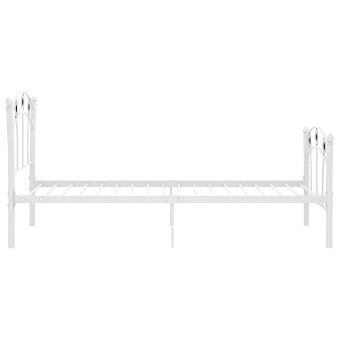 Cadru de pat, cu model de fotbal, alb, 90 x 200 cm, metal WALTI
