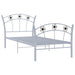 Cadru de pat, cu model de fotbal, gri, 90 x 200 cm, metal - WALTI WALTI
