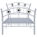 Cadru de pat, cu model de fotbal, gri, 90 x 200 cm, metal - WALTI WALTI