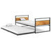 Cadru pat extensibil, negru, 90x200 cm, metal - WALTI WALTI