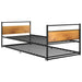 Cadru pat extensibil, negru, 90x200 cm, metal - WALTI WALTI
