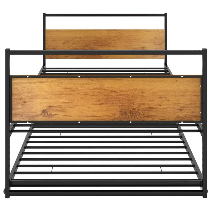 Cadru pat extensibil, negru, 90x200 cm, metal - WALTI WALTI