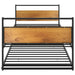 Cadru pat extensibil, negru, 90x200 cm, metal - WALTI WALTI