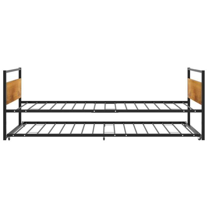 Cadru pat extensibil, negru, 90x200 cm, metal - WALTI WALTI