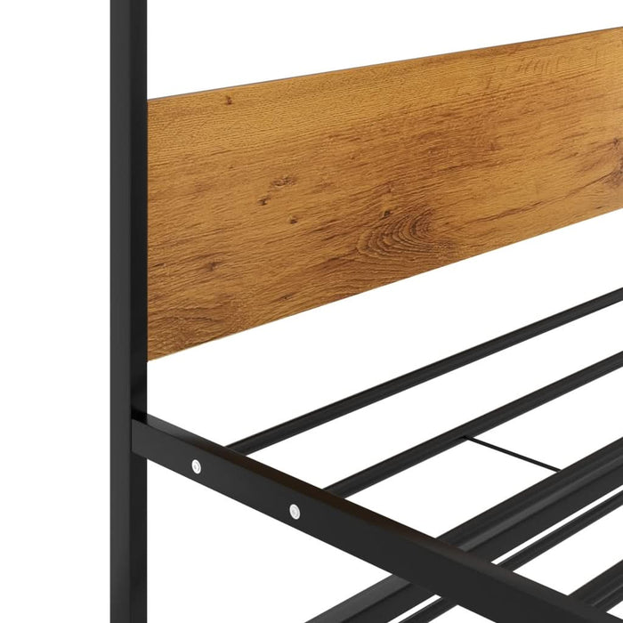 Cadru pat extensibil, negru, 90x200 cm, metal - WALTI WALTI