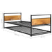 Cadru pat extensibil, negru, 90x200 cm, metal - WALTI WALTI