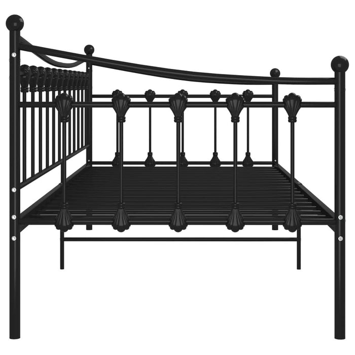 Cadru de pat canapea, negru, 90x200 cm, metal - WALTI WALTI