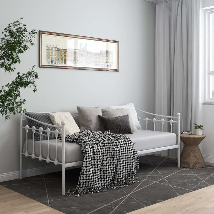 Cadru pat canapea, alb, 90x200 cm, metal - WALTI WALTI