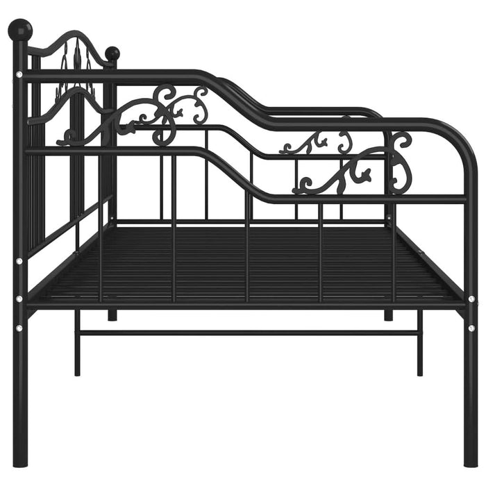 Cadru de pat canapea, negru, 90x200 cm, metal - WALTI WALTI