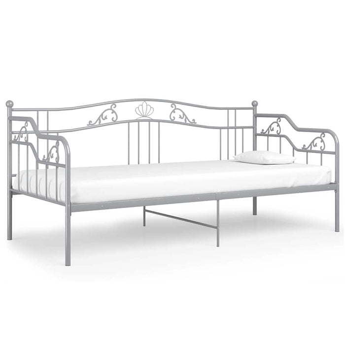 Cadru pat canapea, gri, 90x200 cm, metal WALTI