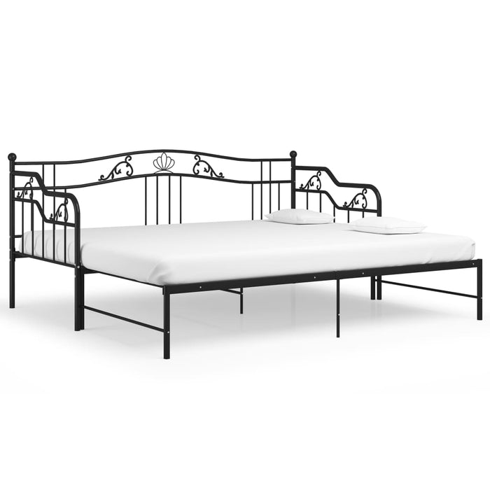 Cadru pat canapea extensibilă, negru, 90x200 cm, metal - WALTI WALTI