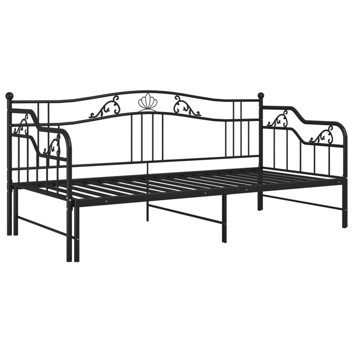Cadru pat canapea extensibilă, negru, 90x200 cm, metal - WALTI WALTI