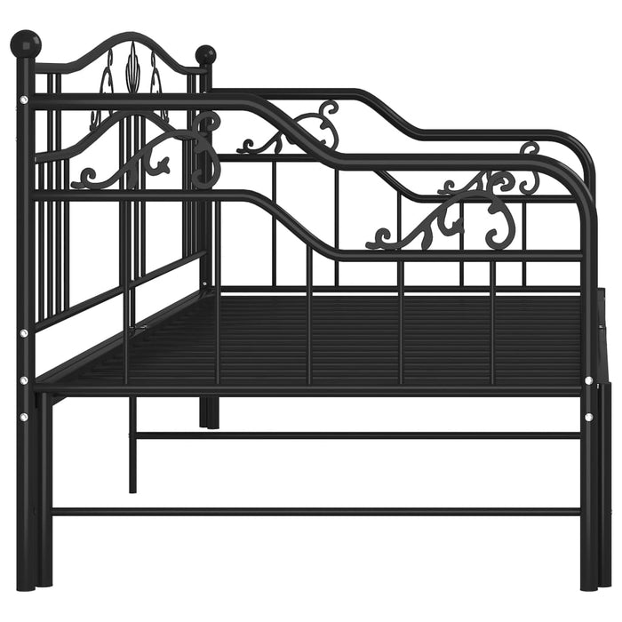 Cadru pat canapea extensibilă, negru, 90x200 cm, metal - WALTI WALTI