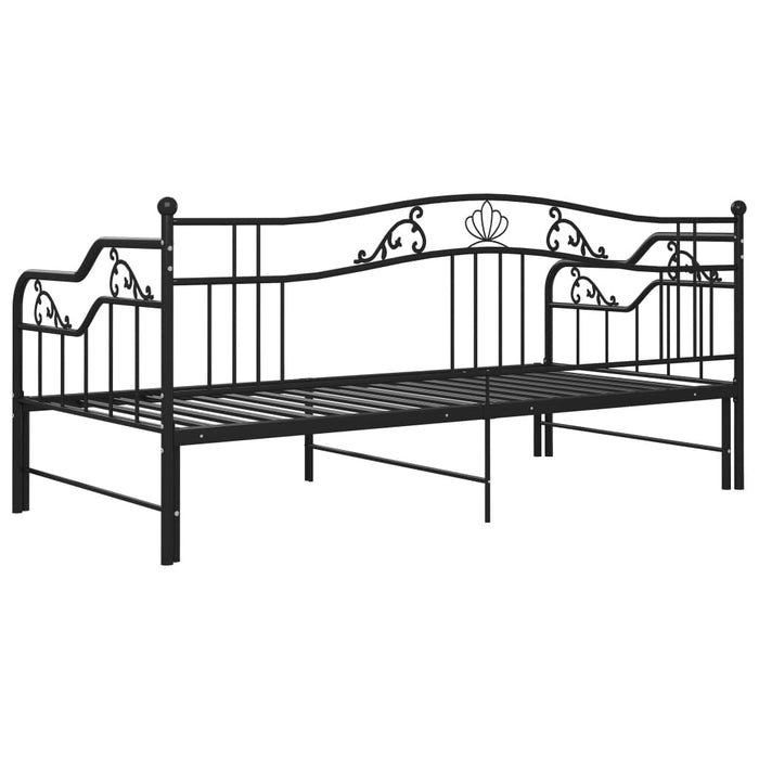 Cadru pat canapea extensibilă, negru, 90x200 cm, metal - WALTI WALTI