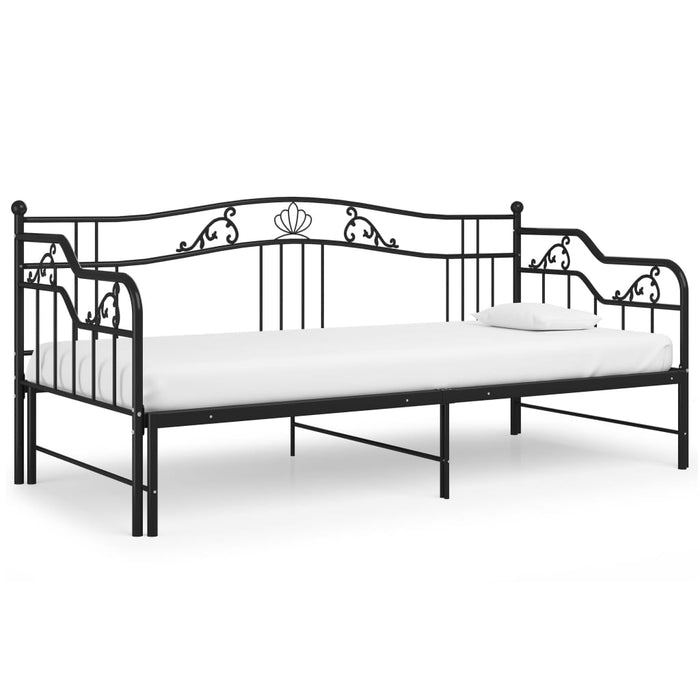 Cadru pat canapea extensibilă, negru, 90x200 cm, metal - WALTI WALTI