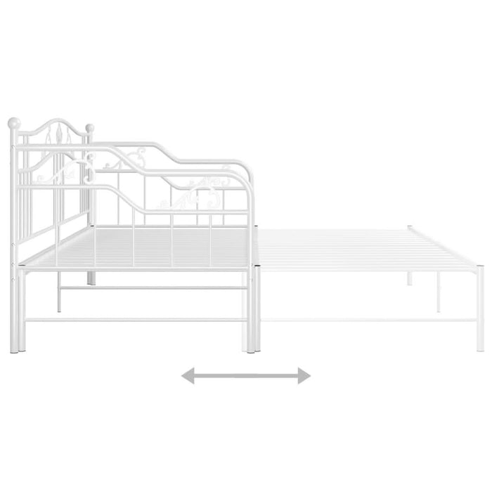 Cadru canapea extensibilă, alb, 90x200 cm, metal - WALTI WALTI