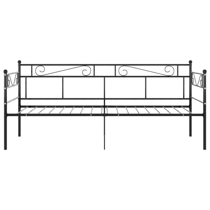 Cadru de pat canapea, negru, 90x200 cm, metal - WALTI WALTI