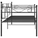 Cadru de pat canapea, negru, 90x200 cm, metal - WALTI WALTI